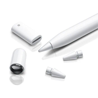 COTECI Replacement Tib for Apple Pencil 2 1 iPencil Nib iPad Air Stylus Apple Pen Adapter Magnetic Replacement Cap