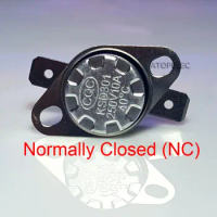 2pcs KSD301 250V 10A Normally Closed NC Thermostat Temperature Thermal Control Switch 85 90 95 100 105 110 120 130 140 150 180 ℃