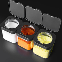 德國surkr調料盒套裝家用組合裝廚房玻璃調料罐子鹽味精調味料瓶【摩可美家】