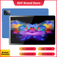 2024 Original BDF Tablet Pc 10.1 Inch 8GB RAM 256GB ROM Android 12 Octa Core 3G 4G LTE Internet WiFi Internet BT Global Version