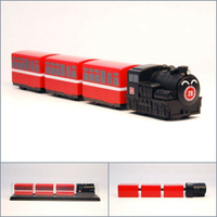 阿里山蒸汽火車 SL28 鐵支路4節迴力小列車 火車玩具 迴力車 壓克力盒裝 QV056T1 TR台灣鐵道