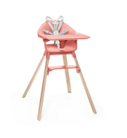 【A8 stokke】▲ Clikk 兒童餐椅旅行組▲-珊瑚色