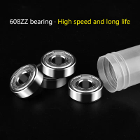 10 unit 608ZZ/608RS ABEC-7 Deep Groove 8x22x7mm Mini Ball Bearing karbon Steel untuk Skateboard Scoo