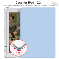 Case for iPad 9th Generation iPad 8 7th Gen iPad 10.2 Case 2021 2020 2019 Transparent Clear Shockproof TPU Protective Cover Case
