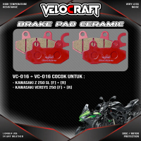 Velocraft Kampas Rem Ceramic VC-016 & VC-016 untuk Kawasaki Z250 SL Z 250SL Versys250 VERSYS 250 Dep