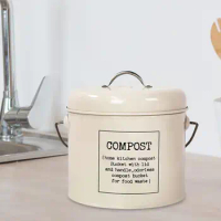 Food Composter Compost Pail Container Innovative Filter Trash Dustbin Compost Bin for Kitchen Home Cupboard Living Room Bedroom