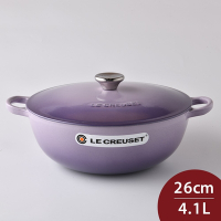 Le Creuset 媽咪鑄鐵鍋 媽咪鍋 26cm 4.1L 藍鈴紫 法國製