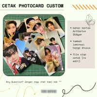 CETAK PHOTOCARD CUSTOM LAMINASI FREEBIES KPOP