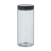 【KELA】Bera旋蓋玻璃密封罐 黑蓋2.2L(保鮮罐 咖啡罐 收納罐 零食罐 儲物罐)