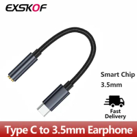 USB Type C to 3.5mm Earphone USB C Cable USB C to 3.5 Headphone Adapter Audio Cable For Xiaomi Mi 10 HUAWEI P30 Oneplus 9