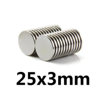 5/10/20/30/50Pcs 25x3 mm N35 Round Magnets 25mm*3mm Neodymium Magnet 25x3mm Permanent NdFeB Super Strong Powerful Magnet 25*3 mm