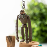 真愛日本 宮崎駿 吉卜力 天空之城 神兵園丁 限定PVC造型鉤式鎖圈 鑰匙圈 吊飾 禮物