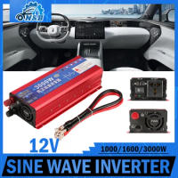 Universal Pure Sine Wave Inverter Power Converter Solar Inverter Voltage Transformer DC 12V To AC 220V 1000W 1600W 3000W