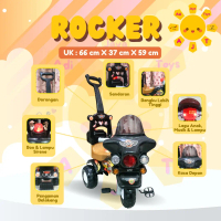 sepeda harley shp rocker 673 mainan anak sepeda goes dorong musik sirine polisi Toys