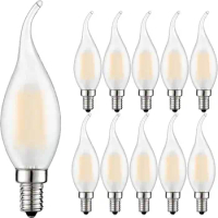 Retro Led Dimmable Candle light C35 Frosted E14 220V 4W 6W Warm white 2700K Filament Bulbs Lamp For Chandelier Lighting