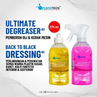 PAKET PEMBERSIH MESIN & PERAWATAN - NANOTECH PROTECTION - BACK TO BLACK DRESSING - STRONG DEGREASER