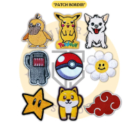 Patch Bordir Jahit Karakter Lucu terlaris Aksesoris Emblem Iron Patch Bordir Lucu Patch
