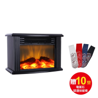 【LAPOLO】高效視覺 火焰爐 電暖爐 電暖器LA-988 (贈10雙電氣石開運保暖襪)