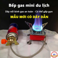 bếp ga mini xếp gọn,Bếp ga du lịch mini [ TẶNG DÂY DẪN GAS ] dã ngoại gấp gọn đa năng tiện lợi