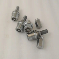 Chrome Anti-theft Wheel Screw Bolt Lock Nut Key Adapter For Peugeot 206 308 3008 207 CC SW 508 Citroen Berlingo C3 Pluriel C5