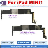 iCloud free Unlocked Motherboard for iPad mini 1 Logic Boards A1432 A454 A1455 With Full Chips With Systems