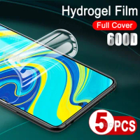5pcs Hydrogel Film For Xiaomi Redmi Note 10 5G 9 Pro Max 10S 9S 10Pro Water Gel Screen Protector For Note10S Note10Pro Note9Pro