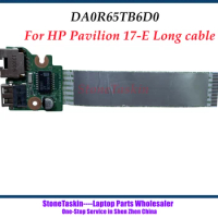 StoneTaskin High quality DA0R65TB6D0 For HP Pavilion 14-E 15-E 17-E Series USB Connector Board with Cable 100% Tested