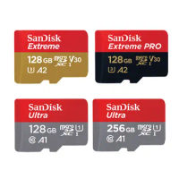 SanDisk Memory Card Micro SD 64GB 128GB 256GB 512GB 1TB Class 10 UHS-1 V30 U3 4K MicroSDXC Max 200MB/s TF Trans Flash Mikro Card
