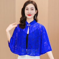 zjTRADI CHEO 2023 Cape Womens Cheongsam Top Lace Cardigan Bolero Blouses Shawl Plus Size Women Forma