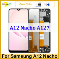 6.5" LCD For Samsung Galaxy A12 Nacho A127 Display Screen A127F A127M A127U Touch Digitizer For Samsung A127 Screen Replacement