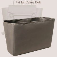Nylon Purse Organizer Insert for Celine Belt Handbag Lightweight Inside Bag Storage Organizer Cosmetics Inner Zipper Bag Insert