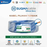 SUQMA Kabel Listrik NYAF 4 mm Biru @50m