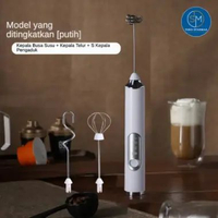 STARMAS Alat Pengocok Telur dan Pembuih Kopi Susu Elektrik Rechargable Starmas Putih