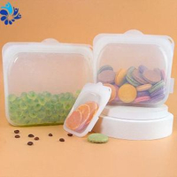 內地直送 - 高透明食品級矽膠保鮮袋冰箱防串味密封袋可水煮食物分裝袋批發