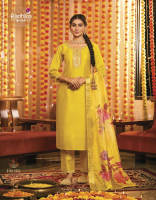 LKS RANGAT VOL 2 PREMIUM QUALITY OF VICHITRA SILK KURTIS PANTS AND DUPATTA_S to 6XL Wanita