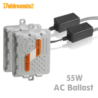 55W Car HID Xenon AC Ballast Block Quick Start Ignition Ballast 12V Compatible with Xenon Lamp H1 H3 H7 H4 H11 9005 9006 9012