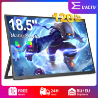 EVICIV 18.5 inch Portable Monitor for Laptop 1080P HDR FreeSync IPS HDMI USB C 120Hz Gaming Display For SAMSUNG DEX Steam Deck