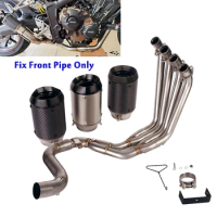 For Honda CBR650F CBR650R CB650R CB650F CB650R 2014-2018 Exhaust System Front Link Pipe Header Tube Slip On 51mm Short Muffler