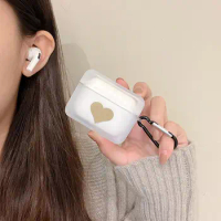 New Cute Heart Soft Silicone Case For AirPods 3 Wireless Bluetooth Earphone Protective Cover For Apple Air Pod Pro 1 2 Accessory