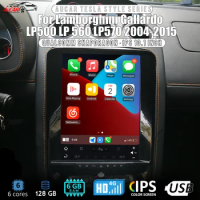 AuCar 10.1 Inch Tesla Style Car Radio Android 10 GPS Navigation Head Unit For Lamborghini Gallardo LP500 LP 560 LP570 2004-2015