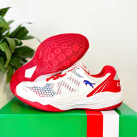 giày vhd sói đầu đàn winner trắng đỏ cổ thấp, giày bóng chuyền vhd