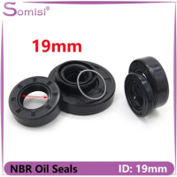 2/5pcs ID 19mm NBR Oil Seal TC-19*25/26/28/30/32/35/40/42/45/47*5/6/7/8/10mm Nitrile Rubber Shaft Double Lip Oil Gasket
