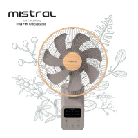 Mistral Greenleaf II - 14\ DC Wall Fan with Remote MWF1454DR-G"