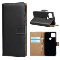 10pcs/Lot Phone CaseS Genuine Real Leather Wallet Case For Oneplus 9 Nord N10 N100 8 8T 7 7T Pro