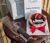 Burn Cheese Cake Mini Premium Cheesecake Lumer Strawberry Lotus Blueberry Matcha Dessert Box Kue Ula