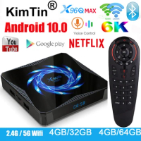 X96Q MAX Android 10.0 Smart TV Box Allwinner H616 4GB 32GB 2.4G 5G WiFi Bluetooth 4K Media Player 4G 64G X96Q Android TV Box