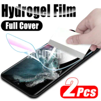 2pcs Soft Hydrogel Film For Samsung Galaxy S21 S22 FE Plus 5G Ultra Water Gel Screen Protector Galaxi S 21 22 22Ultra 21FE 600D