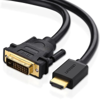 綠聯 - UGREEN - HDMI/DVI雙向互轉版 影像轉換線 HDMI A公-DVI 25(24+1)公 5M