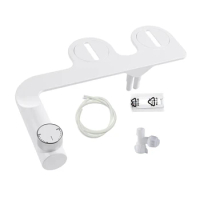 SL41 Thinline Bidet Attachment For Toilet Seats Single Cool Adjustable Nozzle, Toilet Fart Wash Buttock Connector