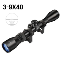 3-9x40 Rile Scope Hunting Optical Scope for Air Rifle Optics Hunting Riflescope Airsoft Sniper Scopes 11/20mm Rail